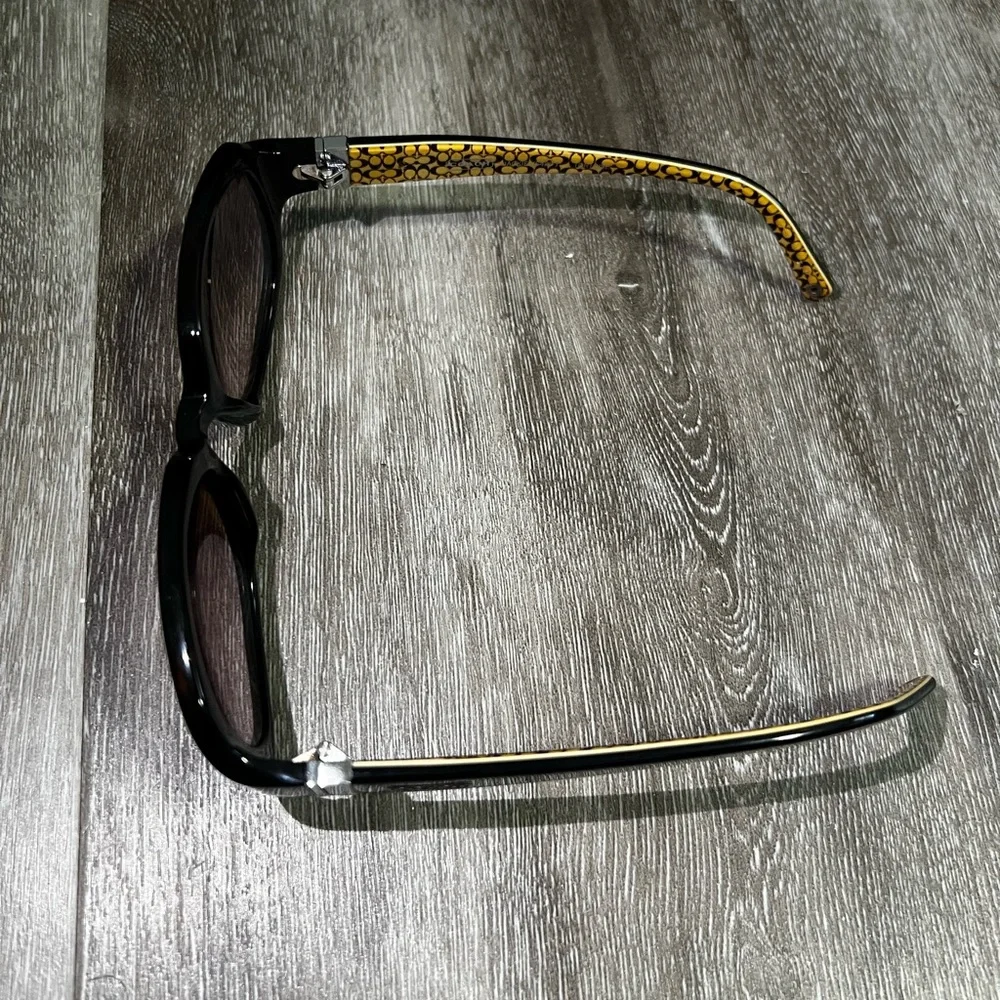 Coach Black and Brown Tortoise Sunglasses - Picture 6 of 6